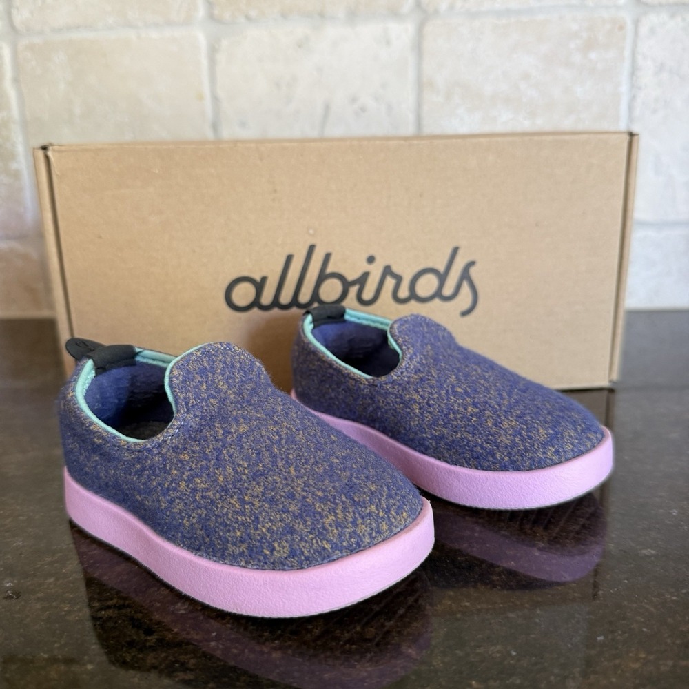 Smallbirds x Allbirds Baby Shoes Wool Lounger Wowza Blue‎ T5